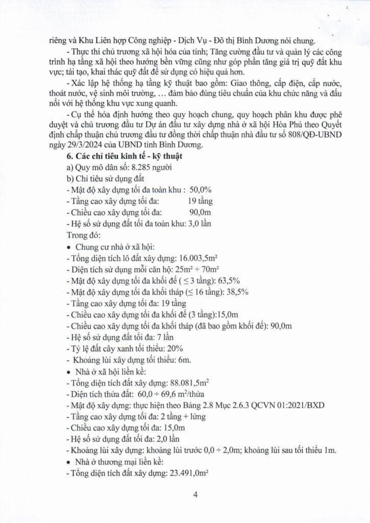 Quyết định phê duyệt quy hoạch chi tiết 1/500 dự án nhà ở xã hội Hòa Phú K HOME NEW CITY - Công ty Nam Kim (Kim Oanh Group) khomenewcity.com.vn
