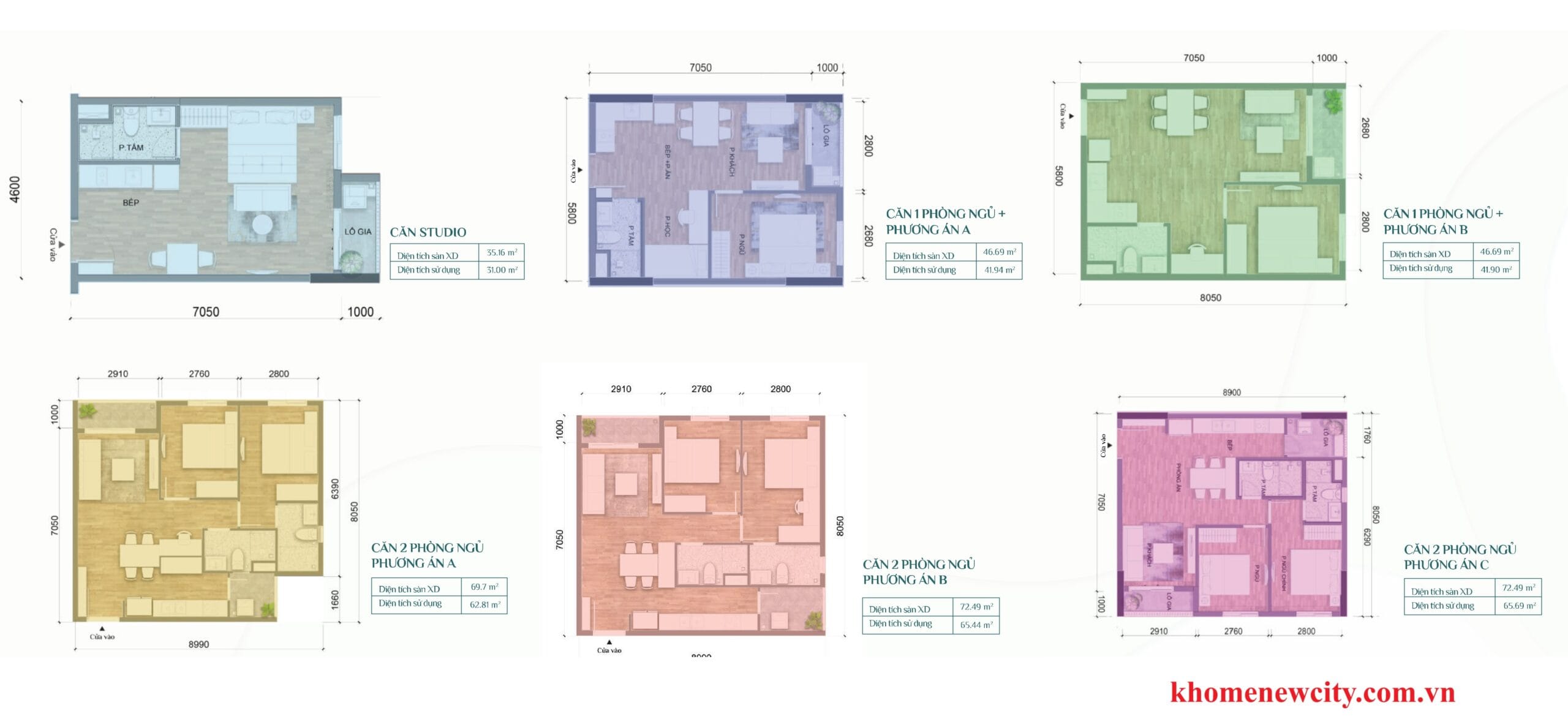 thiết kế căn hộ chung cư K-Home
