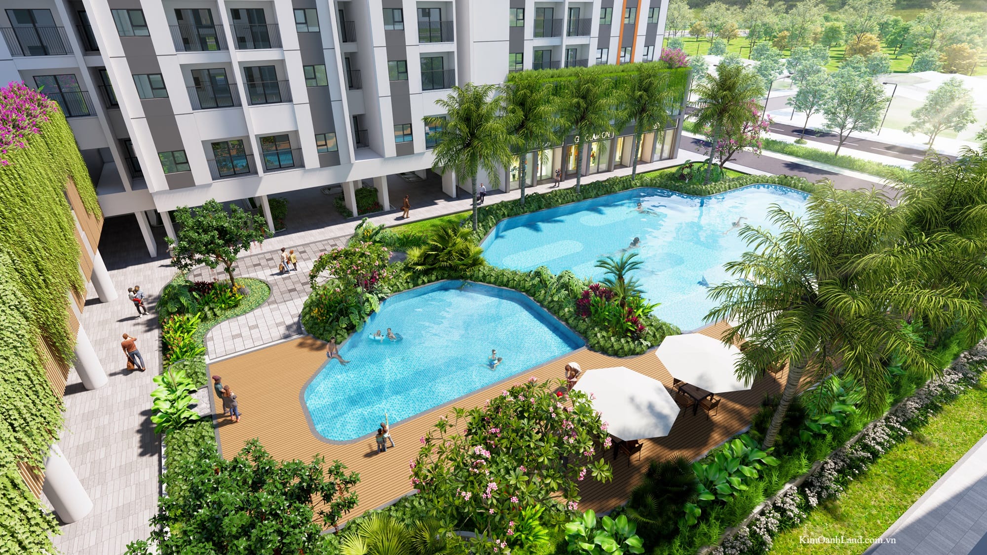 Tiện ích NOXH K-Home City View Hồ bơi ngoài trời