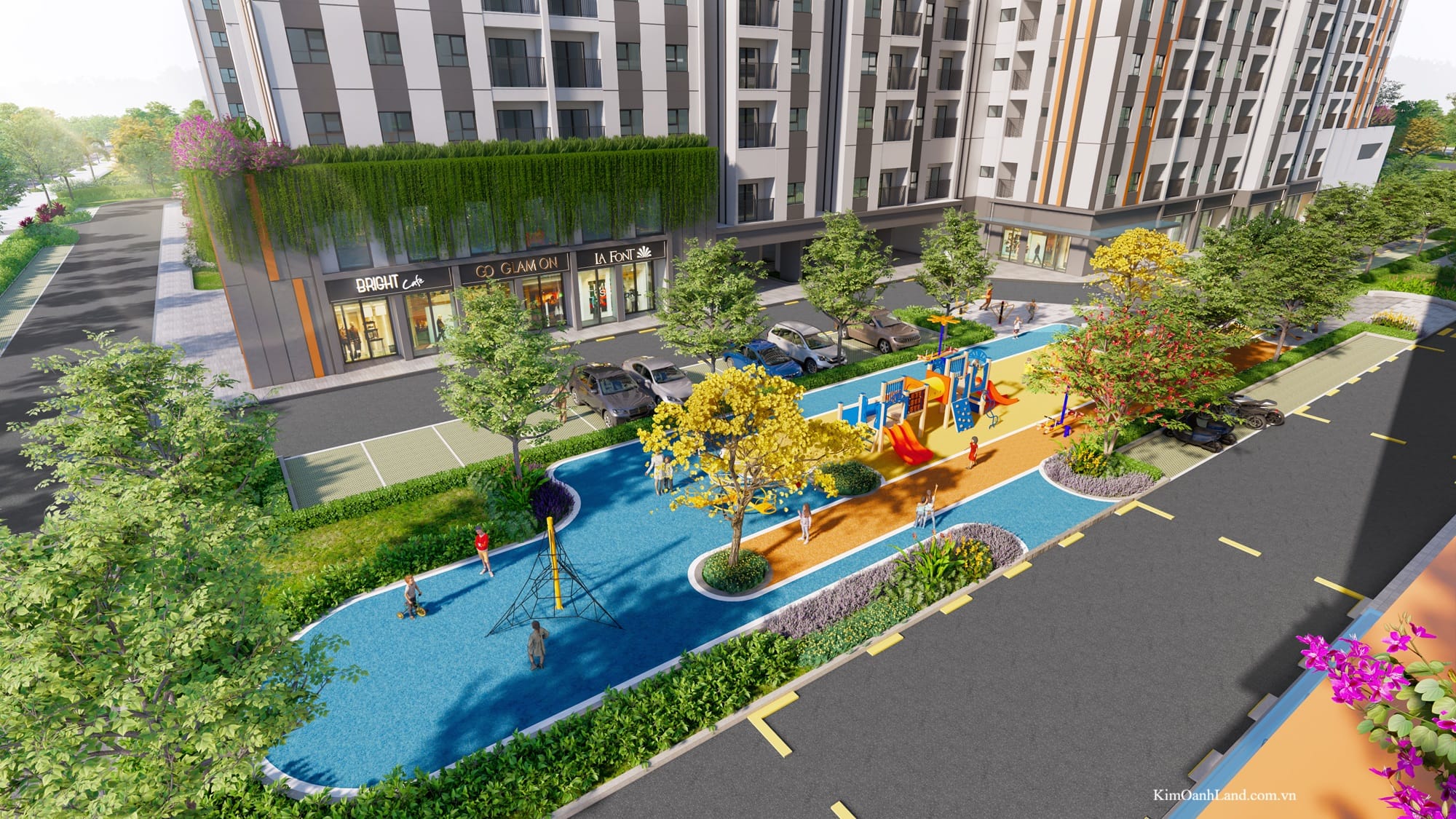 Tiện ích NOXH K-Home City View phố đi bộ