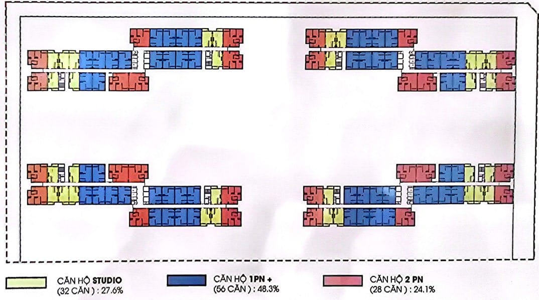 Mặt bằng nhà ở xã hội K-Home Avenue Nhơn Trạch Kim Oanh Land