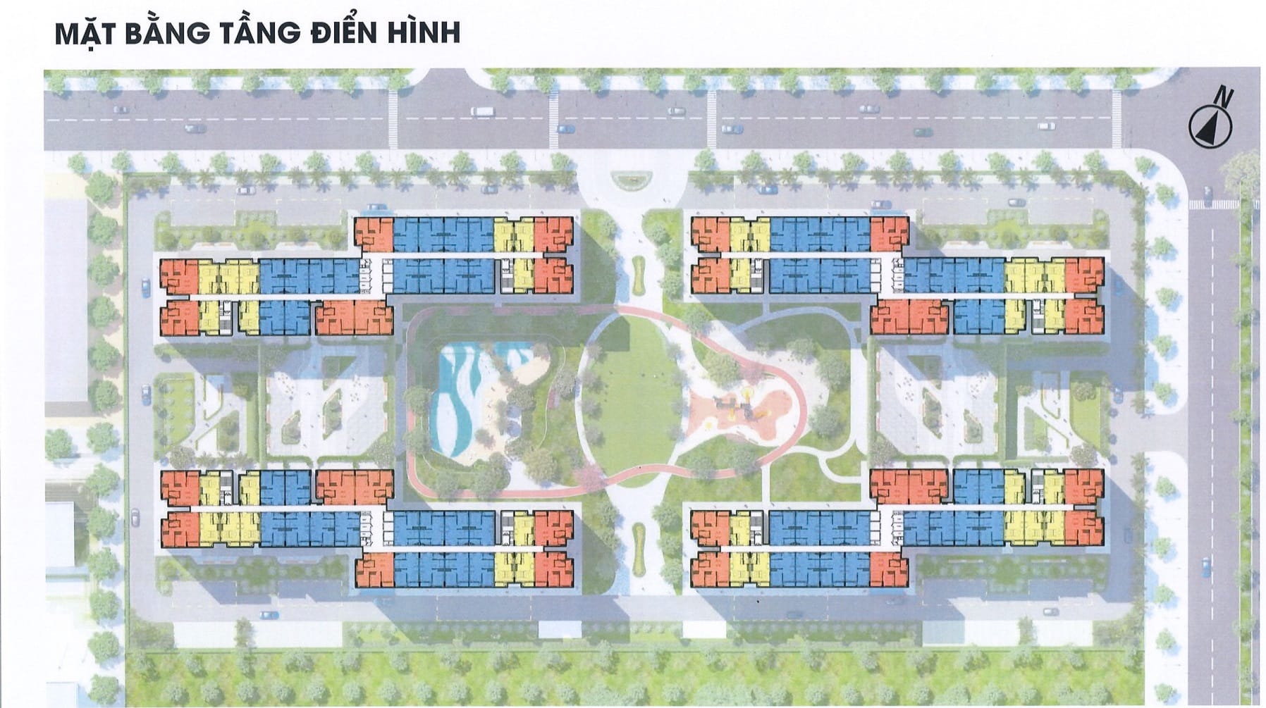 Mặt bằng tầng điển hình K-Home Avenue Nhơn Trạch