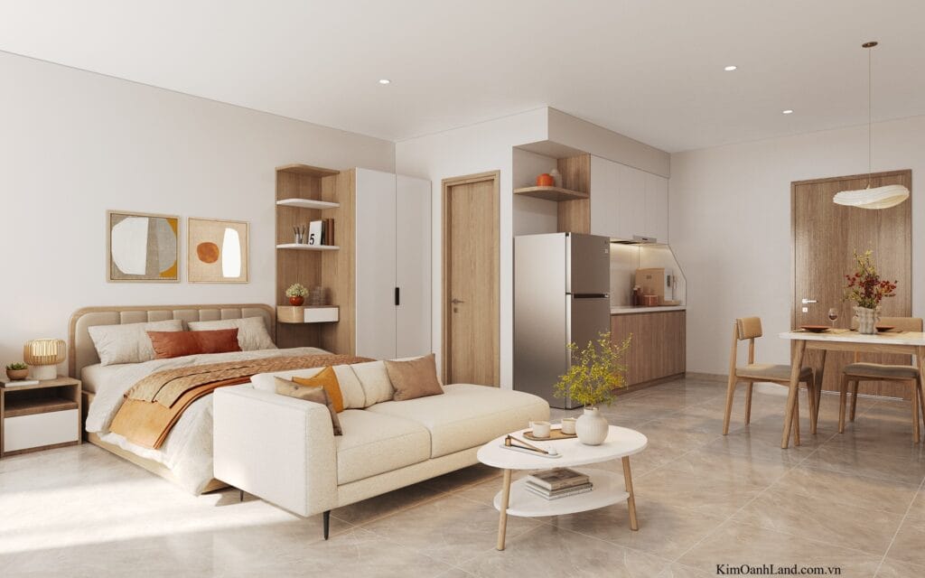 Thiết kế căn hộ mẫu Studio K Home Nhơn Trạch