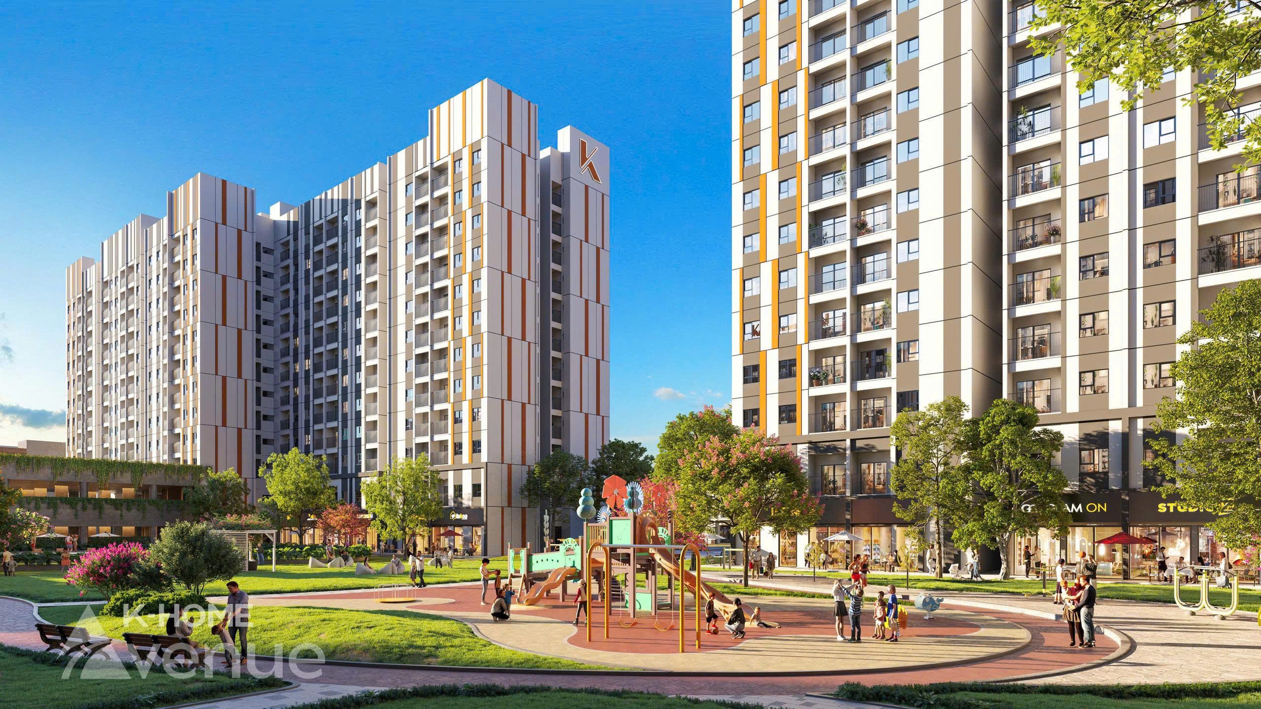 Tiện ích công viên tại K-Home Avenue Nhơn Trạch